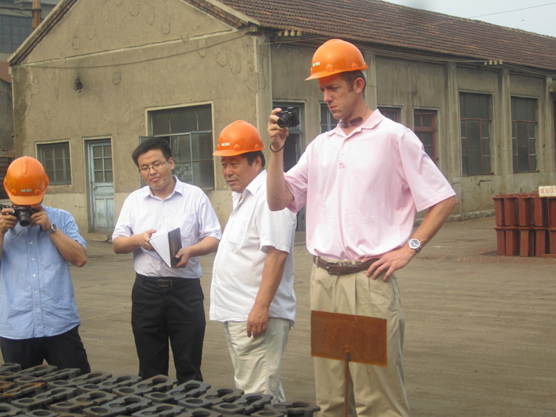 Customers visit the factory